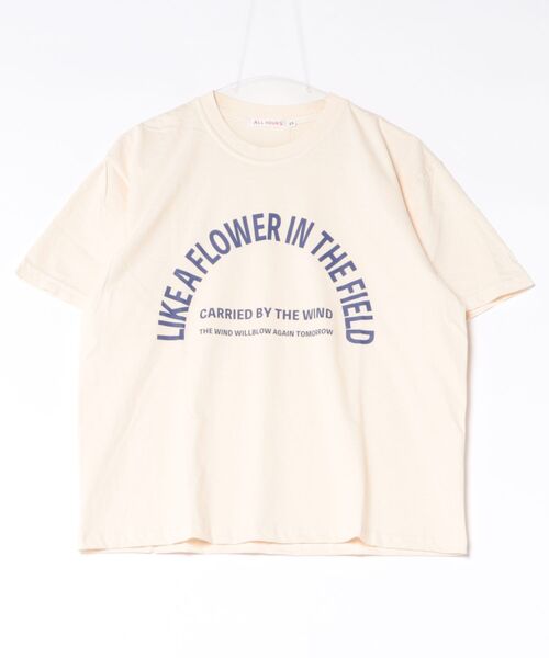 Scrap Book(スクラップブック)の「【ALL HOURS】6.1OZ PIGMENT DYED LIKE A FLOWER(Tシャツ/カットソー・レディース・グレー系その他/ホワイト系その他・1)」の2枚目の写真