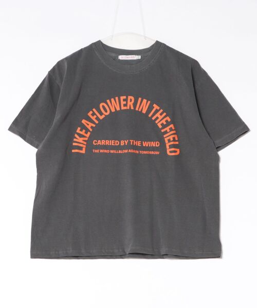 Scrap Book(スクラップブック)の「【ALL HOURS】6.1OZ PIGMENT DYED LIKE A FLOWER(Tシャツ/カットソー・レディース・グレー系その他/ホワイト系その他・1)」の1枚目の写真