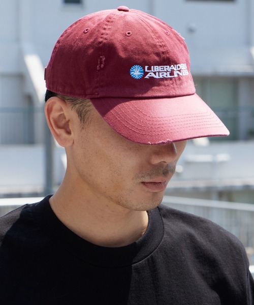 Liberaiders(リベレイダース)の「Liberaiders/リベレイダース FADED AIRLINE CAP フェイデッド エアライン キャップ 2026年春夏(キャップ・メンズ・ネイビー/ブラウン/バーガンディー・FREE)」の3枚目の写真