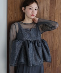 ジャガードペプラムパンツドレス　結婚式 成人式 二次会 同窓会 セレモニー パーティードレス オケージョンドレス お呼ばれ