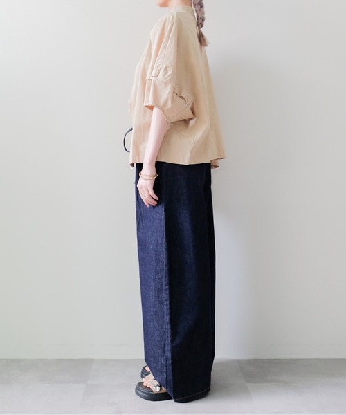 DOLLUPOOPS(ドールアップウップス)の「Dolman Tuck Blouson(ドルマンタックブルゾン)(ブルゾン・レディース・ブラック/ベージュ/オフホワイト・FREE)」の10枚目の写真