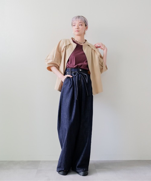 DOLLUPOOPS(ドールアップウップス)の「Dolman Tuck Blouson(ドルマンタックブルゾン)(ブルゾン・レディース・ブラック/ベージュ/オフホワイト・FREE)」の5枚目の写真