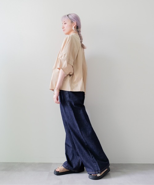DOLLUPOOPS(ドールアップウップス)の「Dolman Tuck Blouson(ドルマンタックブルゾン)(ブルゾン・レディース・ブラック/ベージュ/オフホワイト・FREE)」の6枚目の写真