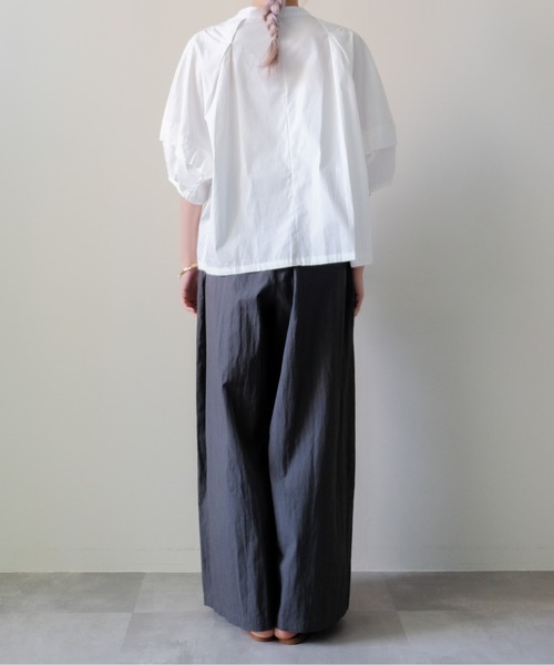 DOLLUPOOPS(ドールアップウップス)の「Dolman Tuck Blouson(ドルマンタックブルゾン)(ブルゾン・レディース・ブラック/ベージュ/オフホワイト・FREE)」の22枚目の写真
