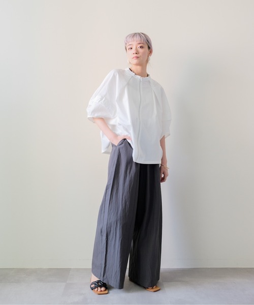 DOLLUPOOPS(ドールアップウップス)の「Dolman Tuck Blouson(ドルマンタックブルゾン)(ブルゾン・レディース・ブラック/ベージュ/オフホワイト・FREE)」の12枚目の写真