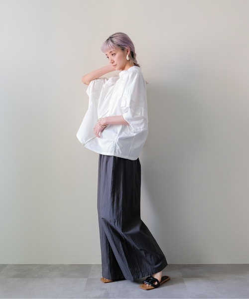 DOLLUPOOPS(ドールアップウップス)の「Dolman Tuck Blouson(ドルマンタックブルゾン)(ブルゾン・レディース・ブラック/ベージュ/オフホワイト・FREE)」の14枚目の写真