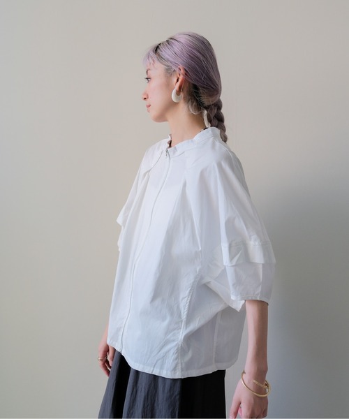 DOLLUPOOPS(ドールアップウップス)の「Dolman Tuck Blouson(ドルマンタックブルゾン)(ブルゾン・レディース・ブラック/ベージュ/オフホワイト・FREE)」の15枚目の写真