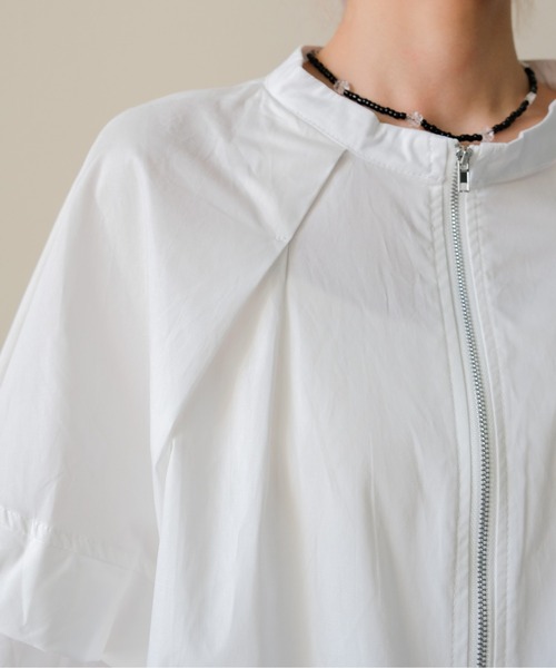 DOLLUPOOPS(ドールアップウップス)の「Dolman Tuck Blouson(ドルマンタックブルゾン)(ブルゾン・レディース・ブラック/ベージュ/オフホワイト・FREE)」の18枚目の写真