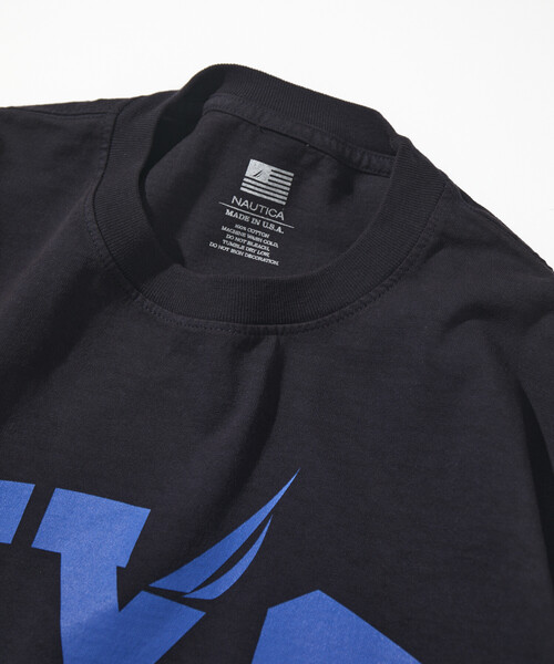 NAUTICA(ノーティカ)の「NAUTICA/ノーティカ Made in U.S.A ヘビーウェイト オーバーサイズ クルーネック プリントTシャツ type 2(Tシャツ/カットソー・メンズ・ネイビー/ホワイト・LARGE/MEDIUM/X-LARGE/XX-LARGE)」の6枚目の写真