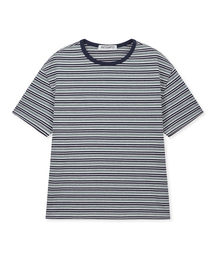 ステディストライプクロップTシャツ : 3カラー