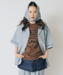 WHIMSIC | 【UNISEX】ギンガムチェックバンダナ付きスリーピングシャツ(シャツ/ブラウス)
