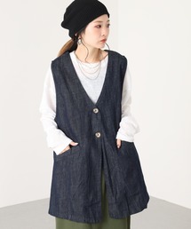 ライトオンスデニムノーカラージレ