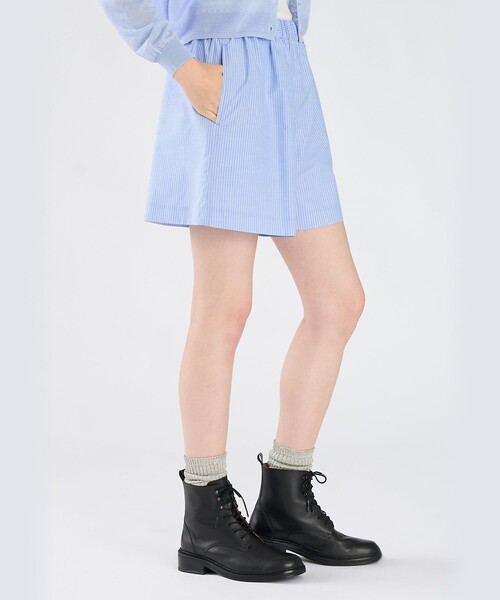 To b. by agnes b.（トゥービーバイアニエスベー）の「ストライプ ショートパンツ（その他パンツ・レディース・ブルー・FREE）」の8枚目の写真