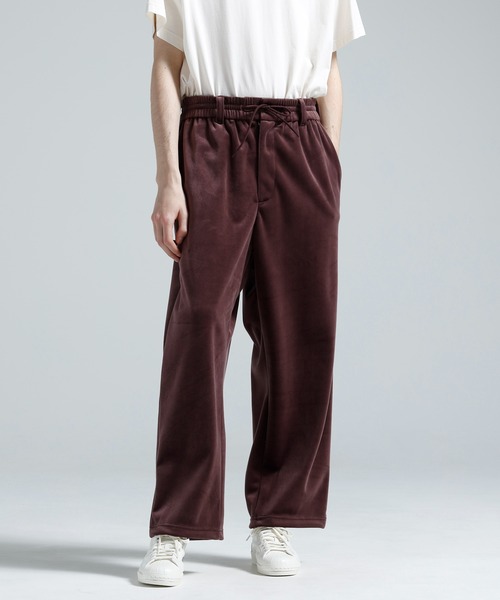 Y-3(ワイスリー)の「Y-3 VELVET CORDUROY TRACK PANTS(その他パンツ・メンズ・バーガンディー・X-SMALL/MEDIUM/LARGE)」の1枚目の写真