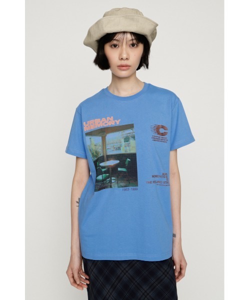 SLY（スライ）の「PHOTO LOGO T/SH フォトロゴTシャツ 夏服 秋服（Tシャツ/カットソー・レディース・ホワイト/ライトブルー/ブラウン/ネイビー・FREE）」の15枚目の写真