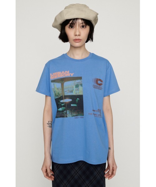 SLY（スライ）の「PHOTO LOGO T/SH フォトロゴTシャツ 夏服 秋服（Tシャツ/カットソー・レディース・ホワイト/ライトブルー/ブラウン/ネイビー・FREE）」の17枚目の写真