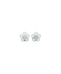 TORY BURCH | フォーゲットミーノット エナメル フラワー スタッズ ピアス(ピアス（両耳用）)