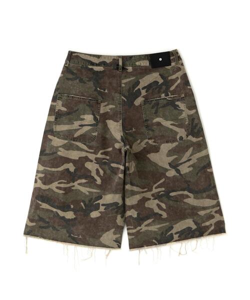 DankeSchon/ダンケシェーン/BAGGY SHORTS/CAMO SWARO（デニムパンツ