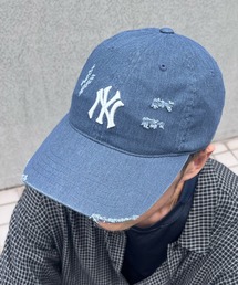 yield（イールド）の「【MLB】日本未発売モデル MLB Korea エムエルビーコリア ダメージ ヴィンテージ ウォッシングキャップ メジャーリーグ べースボール 3ACPVV34N（キャップ）」