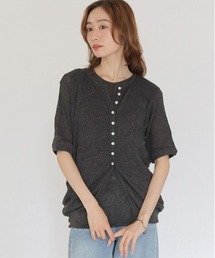 CLEIO | 【CLEIO】リンクルシアー ボタンカーディガン WRINKLE SHEER BUTTON(Tシャツ/カットソー)