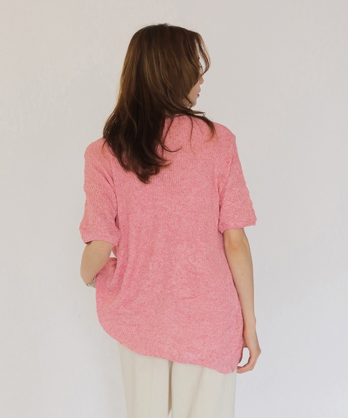 CLEIO(クレイオ)の「【CLEIO】リンクルシアー ボタンカーディガン WRINKLE SHEER BUTTON(Tシャツ/カットソー・レディース・チャコールグレー/ライトグリーン/アイボリー/レッド/ベージュ・FREE)」の22枚目の写真