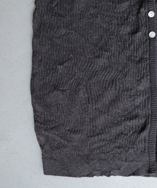 CLEIO(クレイオ)の「【CLEIO】リンクルシアー ボタンカーディガン WRINKLE SHEER BUTTON(Tシャツ/カットソー・レディース・チャコールグレー/ライトグリーン/アイボリー/レッド/ベージュ・FREE)」の14枚目の写真