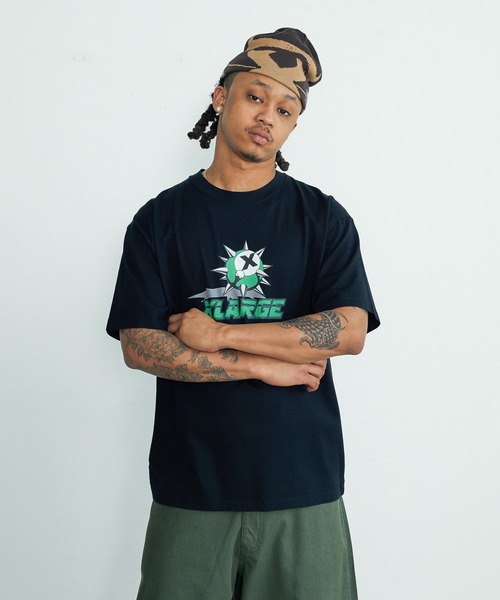 XLARGE(エクストララージ)の「X BALL LOGO S/S TEE(Tシャツ/カットソー・メンズ・ホワイト/ネイビー/ブラック・S/XL/L/M)」の3枚目の写真