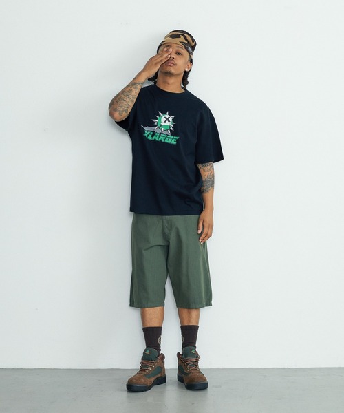 XLARGE(エクストララージ)の「X BALL LOGO S/S TEE(Tシャツ/カットソー・メンズ・ホワイト/ネイビー/ブラック・S/XL/L/M)」の9枚目の写真