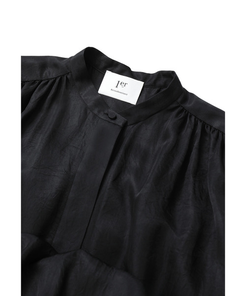 1er Arrondissement(プルミエアロンディスモン)の「ライトビンテージサテンギャザーワンピース(ドレス・レディース・モカ/ブラック系その他3・36/38)」の10枚目の写真