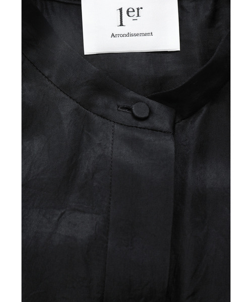 1er Arrondissement(プルミエアロンディスモン)の「ライトビンテージサテンギャザーワンピース(ドレス・レディース・モカ/ブラック系その他3・36/38)」の13枚目の写真
