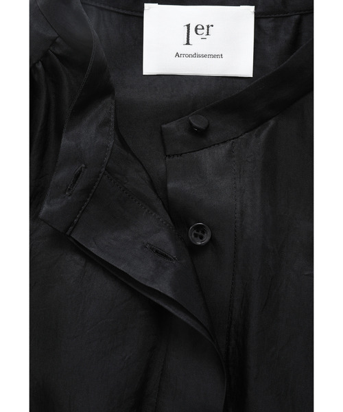 1er Arrondissement(プルミエアロンディスモン)の「ライトビンテージサテンギャザーワンピース(ドレス・レディース・モカ/ブラック系その他3・36/38)」の14枚目の写真
