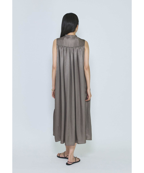 1er Arrondissement(プルミエアロンディスモン)の「ライトビンテージサテンギャザーワンピース(ドレス・レディース・モカ/ブラック系その他3・36/38)」の19枚目の写真