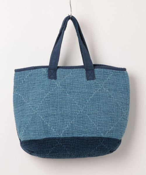 PORTER CLASSIC(ポータークラシック)の「【Porter Classic / ポータークラシック】 PC SASHIKO TOTE BAG L(トートバッグ・メンズ・ブルー・FREE)」の2枚目の写真