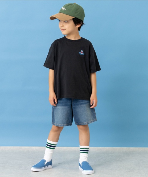 and D. petit main(アンドディープティマイン)の「デニムショートパンツ(デニムパンツ・キッズ・ダークブルー/ブルー/ライトブルー・130cm/120cm/110cm/140cm/100cm)」の1枚目の写真
