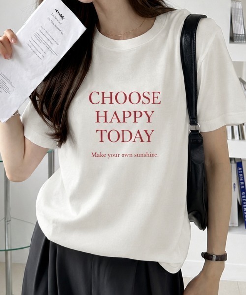 sowme.(ソウミー)の「大人カジュアルに着回せる◎【メッセージロゴ ベーシック Tシャツ】(Tシャツ/カットソー・レディース・ホワイト/ホワイト系その他・SMALL/MEDIUM/LARGE)」の7枚目の写真