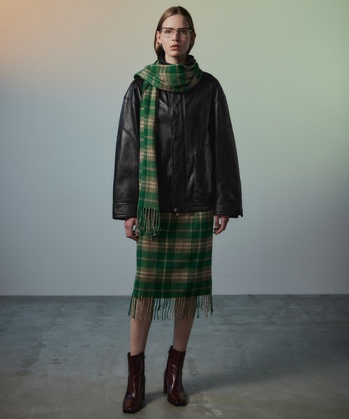 MAISON SPECIAL(メゾンスペシャル)の「【2026Autumn PRE-ORDER】Sheep Leather Swing Top Blouson/SHEEP LEATHERスイングトップブルゾン(ブルゾン・レディース・ブラウン/ブラック・36/38)」の6枚目の写真