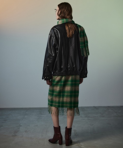 MAISON SPECIAL(メゾンスペシャル)の「【2026Autumn PRE-ORDER】Sheep Leather Swing Top Blouson/SHEEP LEATHERスイングトップブルゾン(ブルゾン・レディース・ブラウン/ブラック・36/38)」の9枚目の写真
