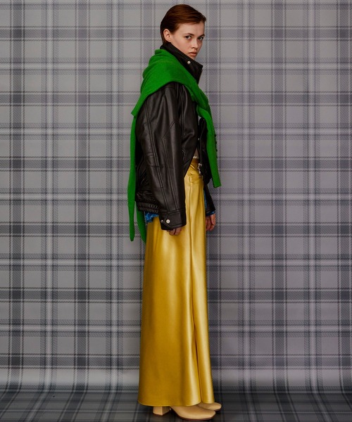MAISON SPECIAL(メゾンスペシャル)の「【2026Autumn PRE-ORDER】Sheep Leather Swing Top Blouson/SHEEP LEATHERスイングトップブルゾン(ブルゾン・レディース・ブラウン/ブラック・36/38)」の13枚目の写真