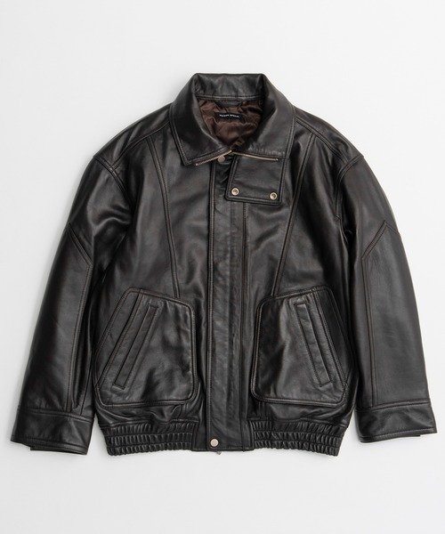 MAISON SPECIAL(メゾンスペシャル)の「【2026Autumn PRE-ORDER】Sheep Leather Swing Top Blouson/SHEEP LEATHERスイングトップブルゾン(ブルゾン・レディース・ブラウン/ブラック・36/38)」の18枚目の写真