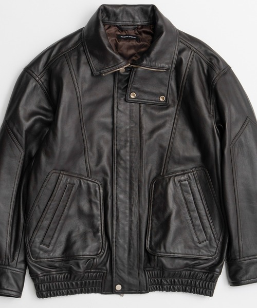 MAISON SPECIAL(メゾンスペシャル)の「【2026Autumn PRE-ORDER】Sheep Leather Swing Top Blouson/SHEEP LEATHERスイングトップブルゾン(ブルゾン・レディース・ブラウン/ブラック・36/38)」の19枚目の写真