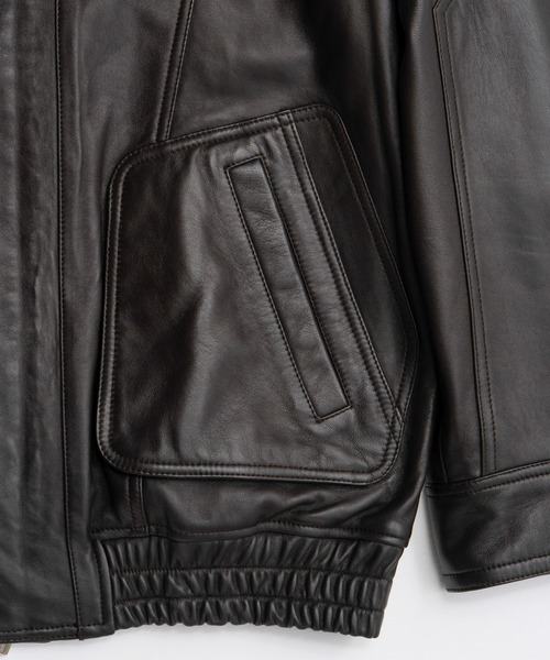 MAISON SPECIAL(メゾンスペシャル)の「【2026Autumn PRE-ORDER】Sheep Leather Swing Top Blouson/SHEEP LEATHERスイングトップブルゾン(ブルゾン・レディース・ブラウン/ブラック・36/38)」の21枚目の写真