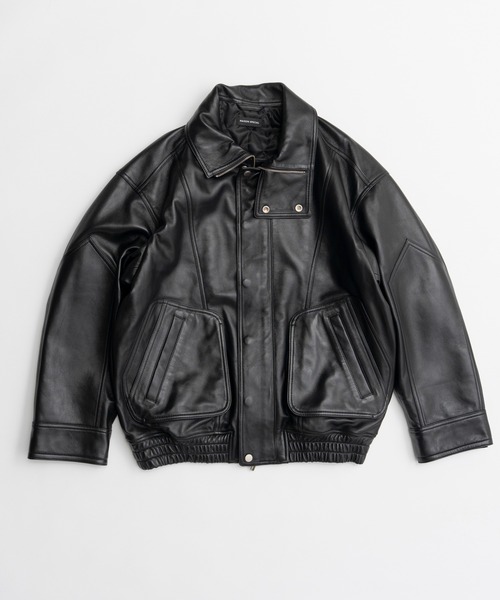 MAISON SPECIAL(メゾンスペシャル)の「【2026Autumn PRE-ORDER】Sheep Leather Swing Top Blouson/SHEEP LEATHERスイングトップブルゾン(ブルゾン・レディース・ブラウン/ブラック・36/38)」の17枚目の写真