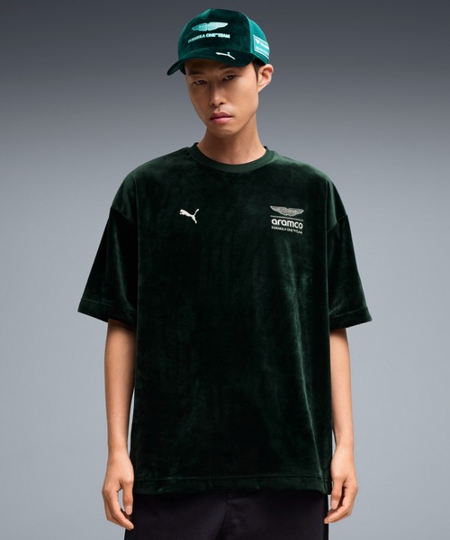 PUMA(プーマ)の「PUMA プーマ メンズ PUMA x アストン マーティン アラムコ F1 チーム ライフス(Tシャツ/カットソー・メンズ・ケリーグリーン・SMALL/X-LARGE/LARGE/MEDIUM/X-SMALL)」の1枚目の写真