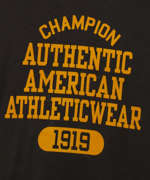 FREAK'S STORE(フリークスストア)の「Champion/チャンピオン COLLEGE LOGO SHORT SLEEVE T-SHIRT/カレッジロゴ 半袖Tシャツ(Tシャツ/カットソー・レディース・グレー/ブラック/オフホワイト・MEDIUM)」の9枚目の写真