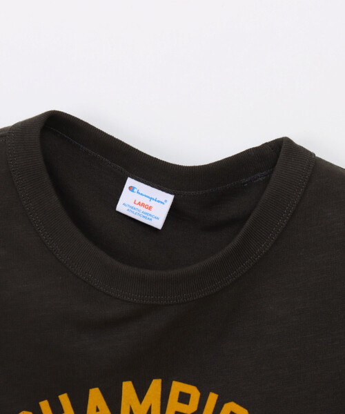 FREAK'S STORE(フリークスストア)の「Champion/チャンピオン COLLEGE LOGO SHORT SLEEVE T-SHIRT/カレッジロゴ 半袖Tシャツ(Tシャツ/カットソー・レディース・グレー/ブラック/オフホワイト・MEDIUM)」の10枚目の写真