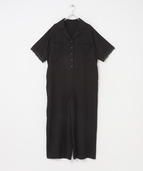 ITEMS URBANRESEARCH（アイテムズ アーバンリサーチ）の「レースドッキングオールインワン（その他パンツ・レディース・ブラック/ブラウン系その他・FREE）」の9枚目の写真