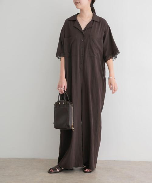 ITEMS URBANRESEARCH（アイテムズ アーバンリサーチ）の「レースドッキングオールインワン（その他パンツ・レディース・ブラック/ブラウン系その他・FREE）」の12枚目の写真