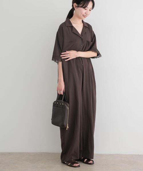 ITEMS URBANRESEARCH（アイテムズ アーバンリサーチ）の「レースドッキングオールインワン（その他パンツ・レディース・ブラック/ブラウン系その他・FREE）」の14枚目の写真