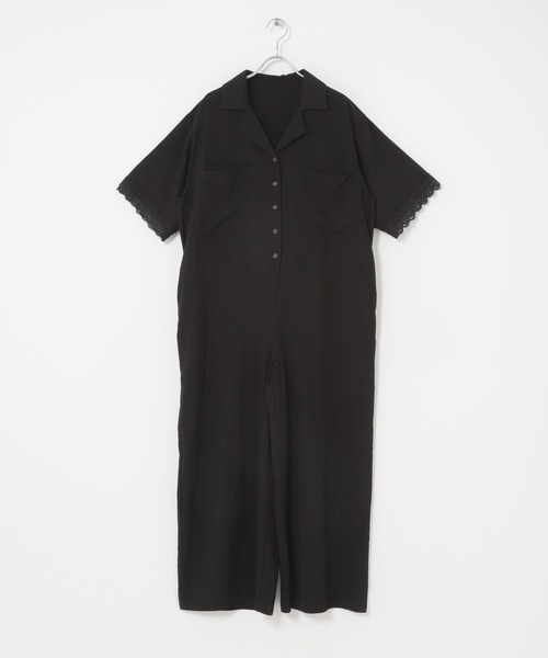 ITEMS URBANRESEARCH(アイテムズ アーバンリサーチ)の「レースドッキングオールインワン(サロペット/オーバーオール・レディース・ブラック/ブラウン系その他・FREE)」の18枚目の写真