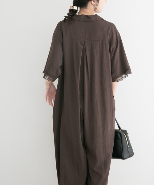 ITEMS URBANRESEARCH(アイテムズ アーバンリサーチ)の「レースドッキングオールインワン(サロペット/オーバーオール・レディース・ブラック/ブラウン系その他・FREE)」の13枚目の写真